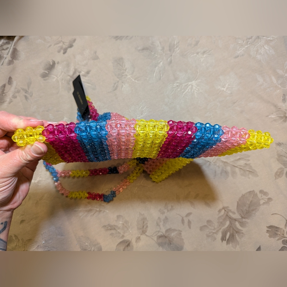 Forever 21 Colorful Beaded Purse, NWT! - Picture 6 of 9